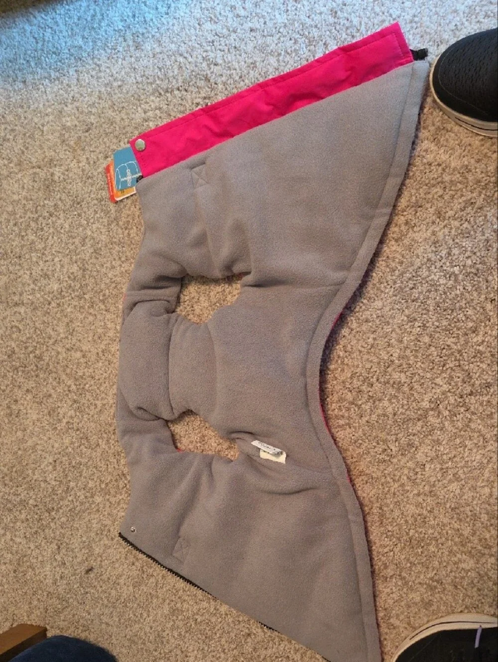 Gooby Padded Dog Vest in Solid Pink - Small